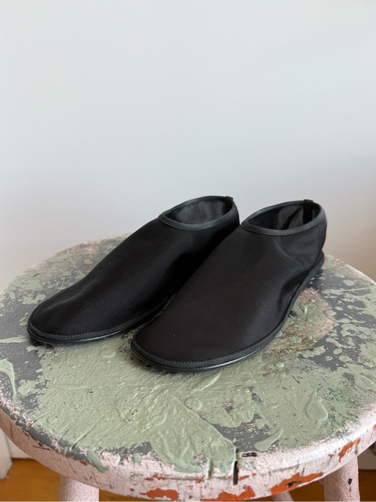 The Row Shoes - The Row - Mesh Sock Black Flats